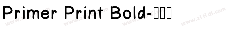 Primer Print Bold字体转换